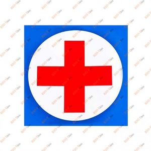 Наклейка знак Лікар 140х140мм АРК - Z-V