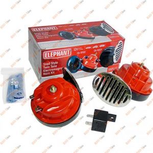 Сигнал улитка (к-т 2 шт) CA-10123 12V 2-контактный Elephant - СА-10123