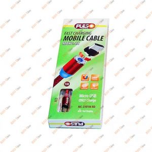 Кабель USB магнитный Micro 2,4А, 2м красный MC-2302M RD PULSO - MC-2302M_RD