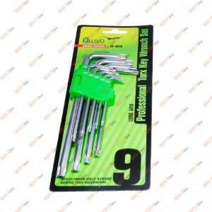 Набір Г-образних ключів зірочки довгі 9 од Alloid - НТ-0918