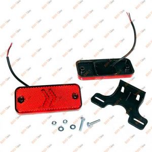Повторитель габарита 12 LED 12/24V красный ISIKSAN - SS_4034-3