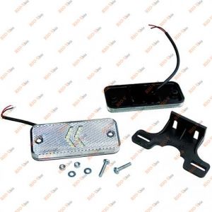 Повторювач габариту 12 LED 12 / 24V білий ISIKSAN - ISS_4034-2