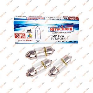 Лампа салона 28 мм C10W 12V Mitsumoro - M21210C28