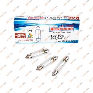 Лампа салона 41 мм C10W 12V Mitsumoro - M21210C41