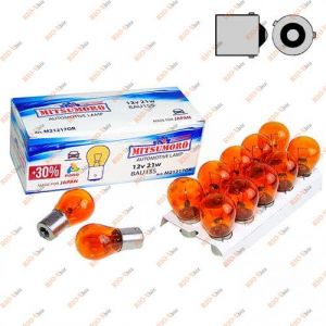 Лампа одноконтактная PY21W 12V 21W BAU15S желтая Mitsumoro - M21217OR