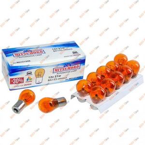 Лампа одноконтактна PY21W 12V 21W BA15S жовта Mitsumoro - M21213OR