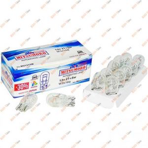 Лампа б/ц W21W5V 12V W3x16q большая 2 конт Mitsumoro - M21215W
