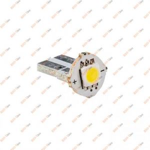Лампа б / ц LED Т10 12V 1 діод 0.5W біла дод.опір PULSO - LP-121267