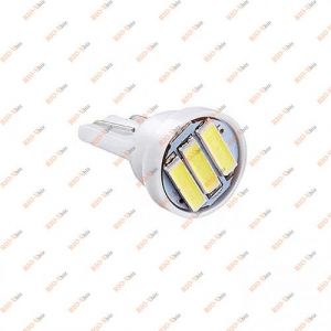 Лампа б/ц LED Т10 12V 3SMD-7020 0.5W 120lm белая PULSO - LP-121239