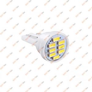 Лампа б/ц LED Т10 12V 8SMD-3014 0.5W 40lm белая PULSO - LP-124061