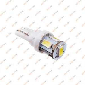 Лампа б/ц LED Т10 12V 5SMD-2835 1.1W 50lm белая PULSO - LP-135051
