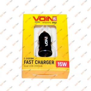 Автомобильное зарядное устройство 2 USB 3100mA C-31203BK VOIN - C-31203BK