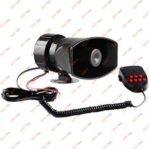 Сирена 7-тон 50W 12V Полиция + микрофон Elephant - CА-90105