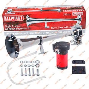 Сигнал дудка 350 мм метал 12V ELEPHANT - CA-13030