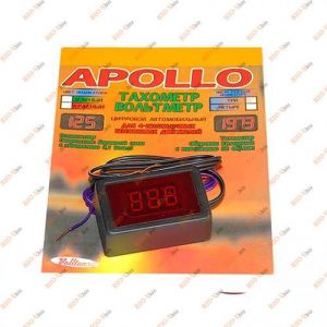 Прибор тахометр + вольтметр 12 V Apollo - Apoll-2