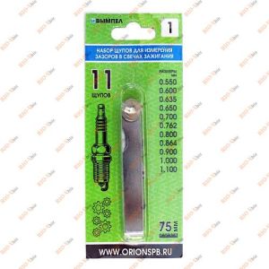 Щуп регулировки клапанов №1 0,55 - 1,1 мм (11 шт) Орион - 5194