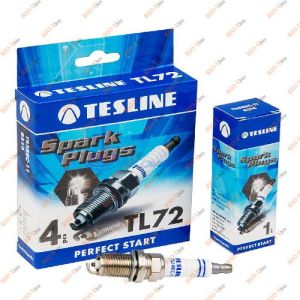 Свічка запалювання TL72 (в інд .пакетіTS5REC-11) 405,409 EURO-3 (комплект 4 шт.) TESLINE - TS5REC-11