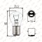 Фотография Двоконтактна лампа P21/5W 12V ДІАЛУЧ