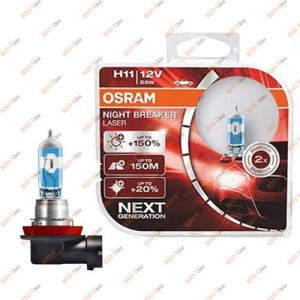 ЛАЗЕР НІЧНОГО ВИМИКАЧА Autolamp OSRAM H11+150% (EUROBOX, 2 шт.) 12 В - 64211NL-HCB