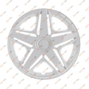 Автомобільні ковпаки STAR 15R NHL Білий 2шт - S1502