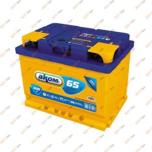 Аккумулятор 65 А/ч 600 А (плюс слева) АКОМ - АКОМ_6СТ-65А3(1)