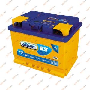 Акумулятор 65 А/год 600 А (плюс правий) AKOM - АКОМ_6СТ-65А3(0)