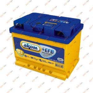 Аккумулятор 55 А/ч EFB 580 А (плюс слева) АКОМ - АКОМ_EFB_6СТ-55А3(1)