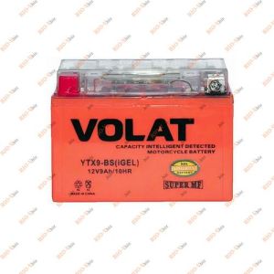 Аккумулятор Мото 9 А/ч 12В (плюс слева) MF VOLAT - YTX9-BS_(MF)