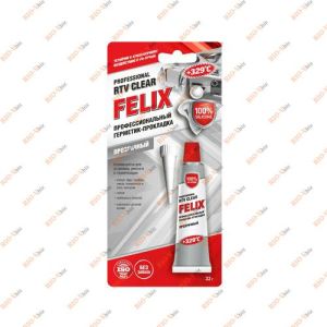 Герметик прокладок прозрачный силиконовый 32 гр Felix - 411040061