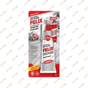 Герметик прокладок прозрачный силиконовый 85 гр Felix - 411040058