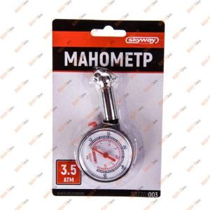 Манометр пластмасовый 3,5 атм в блистере SKYWAY - S07701003