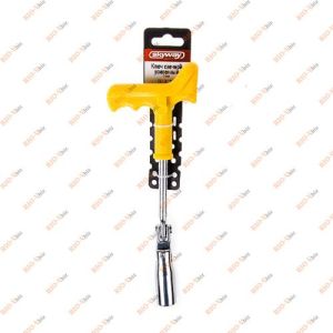 Ключ свечной c карданом 16 мм усиленный SKYWAY - S04301001