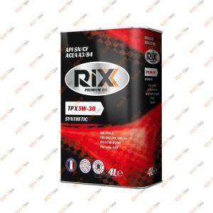 Масло моторное 5W-30 4л TP X А3/В4 RIXX - RX0012TPX