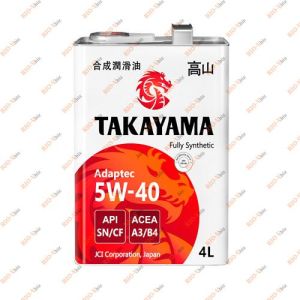 Масло моторное 5W-40 4л TAKAYAMA - 605587