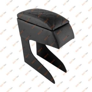Подлокотник Бар ВАЗ 2114 черный ромб (черная строчка) эко-кожа KIHO - BR005