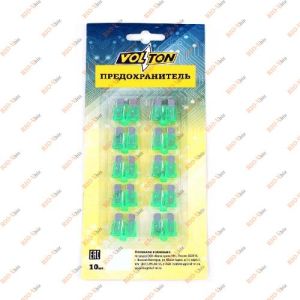 Предохранитель Евро 30A (блистер 10шт) с индикатором LED VOLTON - 0704533
