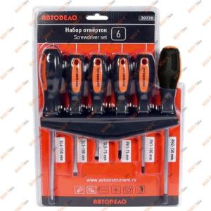 Комплект викруток 6 шт. (з круглим стрижнем) AutoDelo - 30770