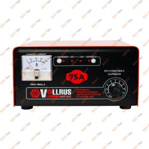 Зарядний пристрій 12V 75A VOLLRUS - VLR15A-B