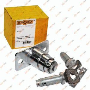 Замок багажника в зборі з личинками 21099 (хром) Aroki - 812990