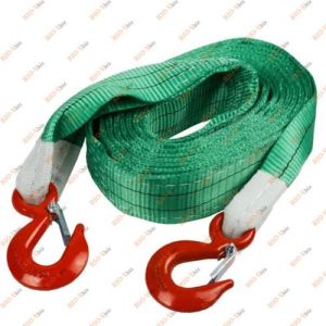 Трос буксировочный 10т 5м 2 крюка в пакете Сервис Ключ - 19010