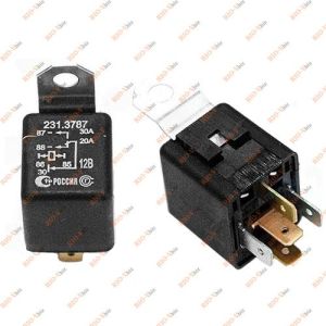 5-контактне реле 30А з пензенським кронштейном - 241.3787