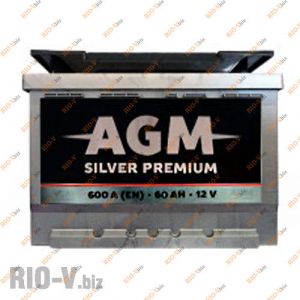 Аккумулятор 60А + правый 600А AGM - AGM-6СТ-60А0