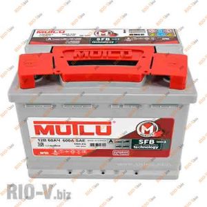 Аккумулятор 60А + левый 600А Mutlu - Mutlu-6СТ-60А1