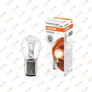 Автолампа  двухконтактная Osram P21/5W (BAY15d) 12V - 7528-UNV