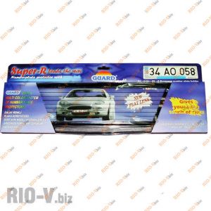 Авторамка под стеклом Guard черная - Guard-White