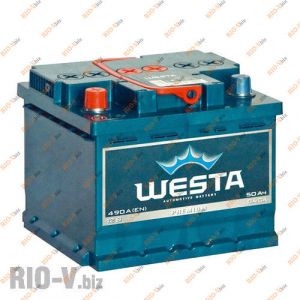 Аккумулятор 50А + левый 480А WESTA - WESTA-50А1