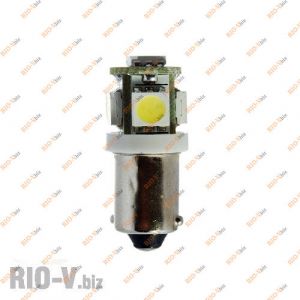Лампа щитка приборов 2101 5 диодов белый - T4w-12V-5SMD-white