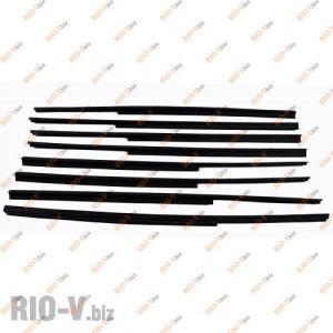 Уплотнитель юги 2106 стекла двери (к-т 8 шт) литые РТИ - 2101-6103290/91