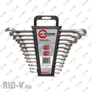 Набор ключей рожково-накидных 15 шт 6-22 мм Intertool - HT-1204