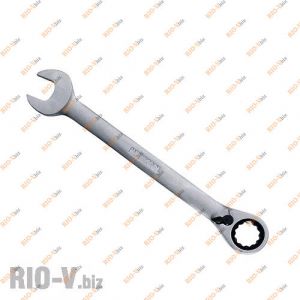 Ключ рожково-накидной с трещеткой 15 мм Intertool - XT-1315